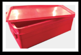 GATTO Storage Container with Lid - Red (Dough Box)